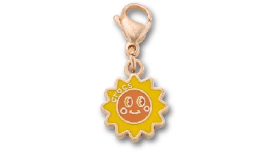 Jibbitz Retro Sun Charm In Gold