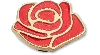 Jibbitz Ruby Gold Rose