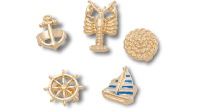 Jibbitz Sandal C Charms Nautical Icon 5 Pack