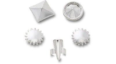 Jibbitz Sandal C Charms Silver Edgy 5 Pack