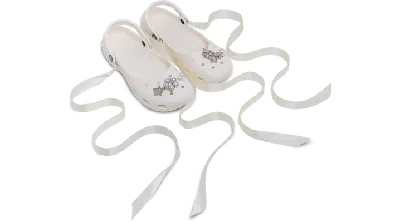 Jibbitz Satin Ballet Ribbons 4 Pack In Pattern