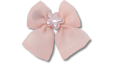 Jibbitz Sheer Pink Bow