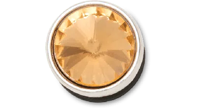 Jibbitz Silver Bronze Stud In Gold