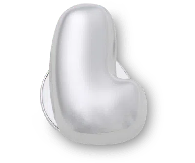 Jibbitz Silver Bubble Letter L