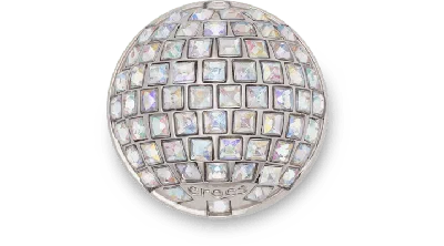 Jibbitz Silver Disco Holiday Ball In Multi
