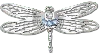 Jibbitz Silver Dragonfly