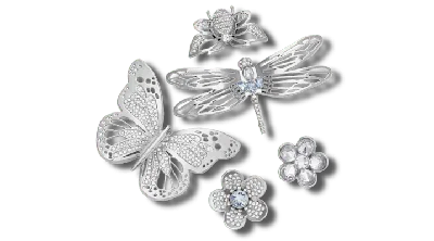 Jibbitz Silver Garden 5 Pack