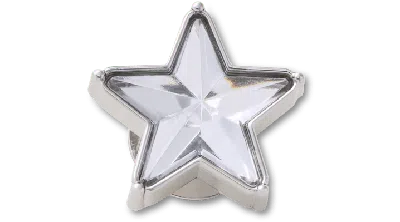 Jibbitz Silver Gem Sparkle Star