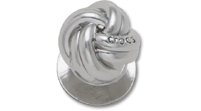 Jibbitz Silver Knot In Metallic