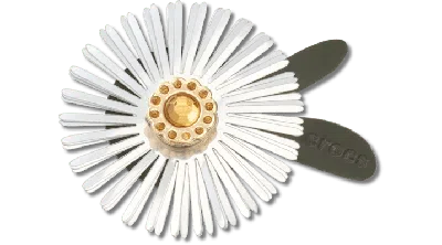 Jibbitz Silver Sequin Flower In White