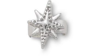 Jibbitz Silver Star Sandal C Charm