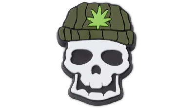 Jibbitz Skater Skull In Green