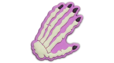 Jibbitz Skeleton Hand In Pink