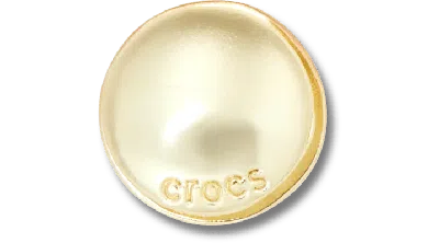 Jibbitz Small Gold Circle Stud In Multi