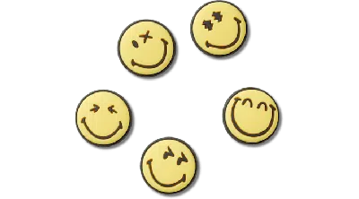 Jibbitz Smileyworld 5pck In Yellow