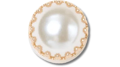 Jibbitz Smt Pearl With Gold Accents In Multi