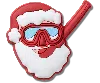 Jibbitz Snorkeling Santa In Red