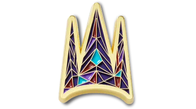 Jibbitz Snow White Crown In Gold