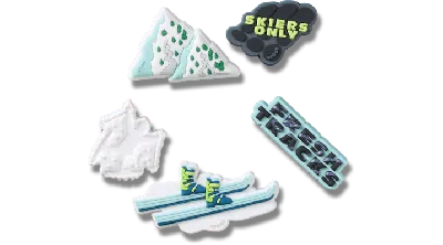 Jibbitz Snowy Skiing 5 Pack