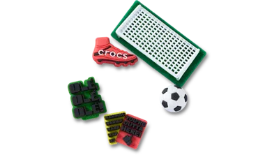 Jibbitz Soccer Game 5 Pack In Multi