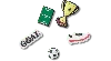 Jibbitz Soccer Star 5 Pack In Multi