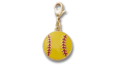 Jibbitz Softball Charm In Yellow