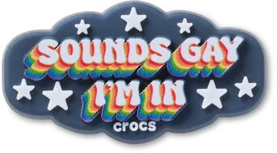 Jibbitz Sounds Gay Im In In Blue