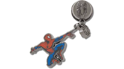Jibbitz Spider-man Hanging Elevated In Metallic