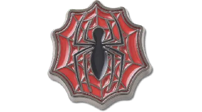 Jibbitz Spider-man Logo Web Elevated In Multi