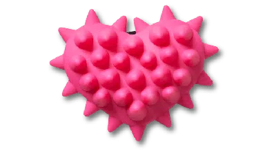 Jibbitz Spike Hot Pink Heart In Red