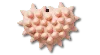 Jibbitz Spike Light Pink Heart