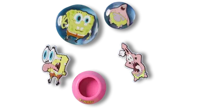 Jibbitz Spongebob 5 Pack In Multi
