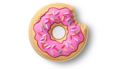 Jibbitz Sprinkle Donut Bite In Pink