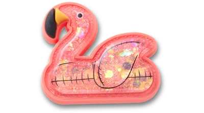 Jibbitz Squish Flamingo Floatie In Pink