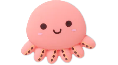 Jibbitz Squishy Octopus In Pink