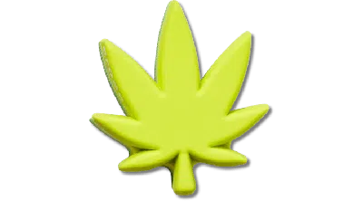 Jibbitz Stacked Hemp Leaf