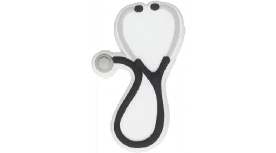 Jibbitz Stethoscope In White