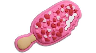 Jibbitz Strawberry Ice Cream Pop