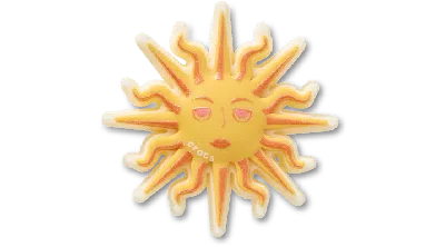 Jibbitz Sunshine Face In Yellow