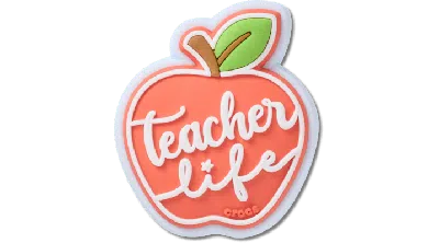Jibbitz Teacher Life Apple