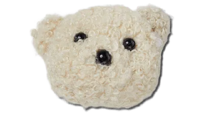 Jibbitz Terry Teddy Bear Face In Neutral