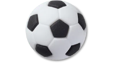 Jibbitz Textured Soccer Ball In White