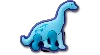 Jibbitz Tiny Blue Dino