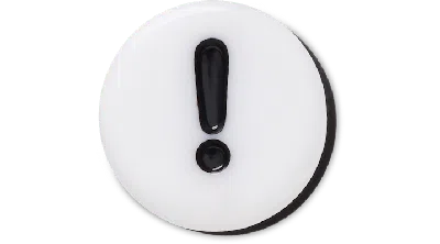 Jibbitz Tiny Friendship Exclamation In White