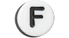 Jibbitz Tiny Friendship Letter F