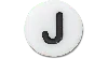 Jibbitz Tiny Friendship Letter J