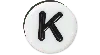 Jibbitz Tiny Friendship Letter K