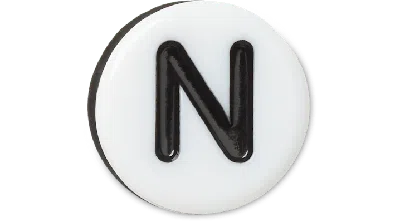 Jibbitz Tiny Friendship Letter N In White