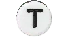 Jibbitz Tiny Friendship Letter T