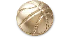 Jibbitz Tiny Gold Basketball